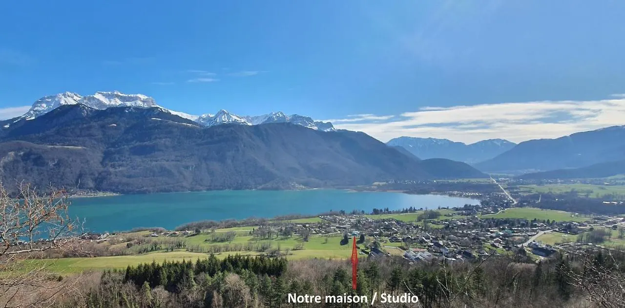 Studio A La Campagne Au Bout Du Lac D'Annecy Doussard Apartment